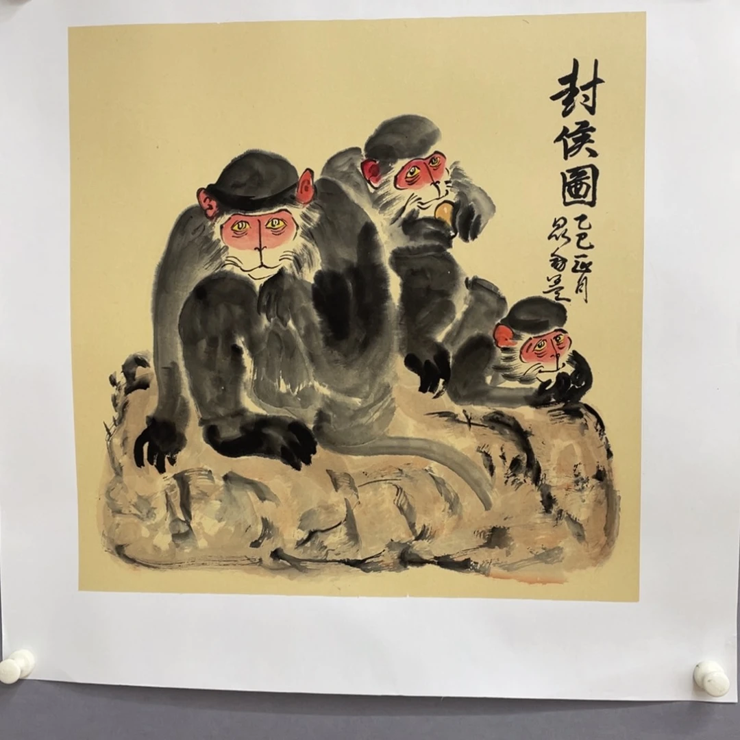 国画艺术家真人手绘