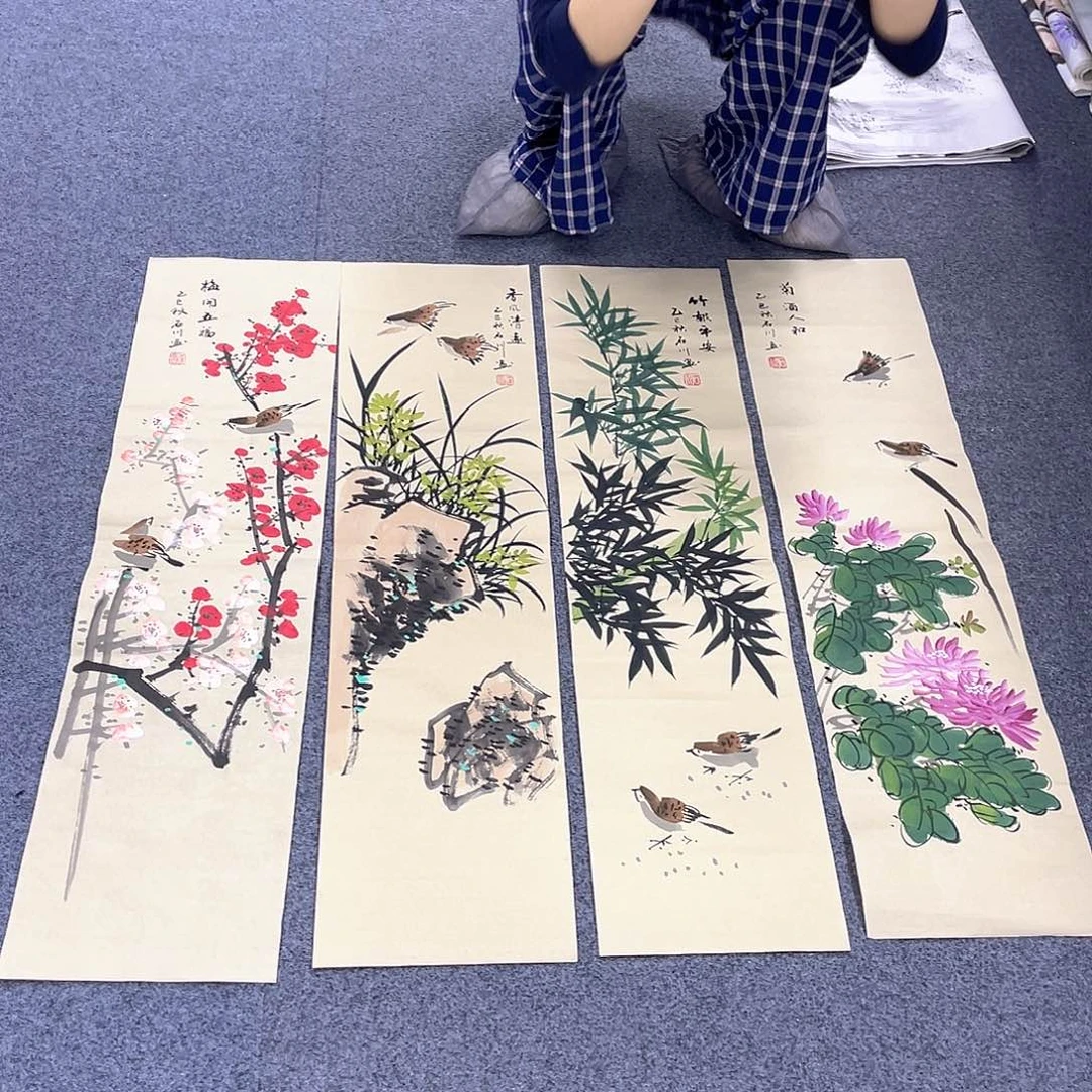 国画作品小姐姐放漏…