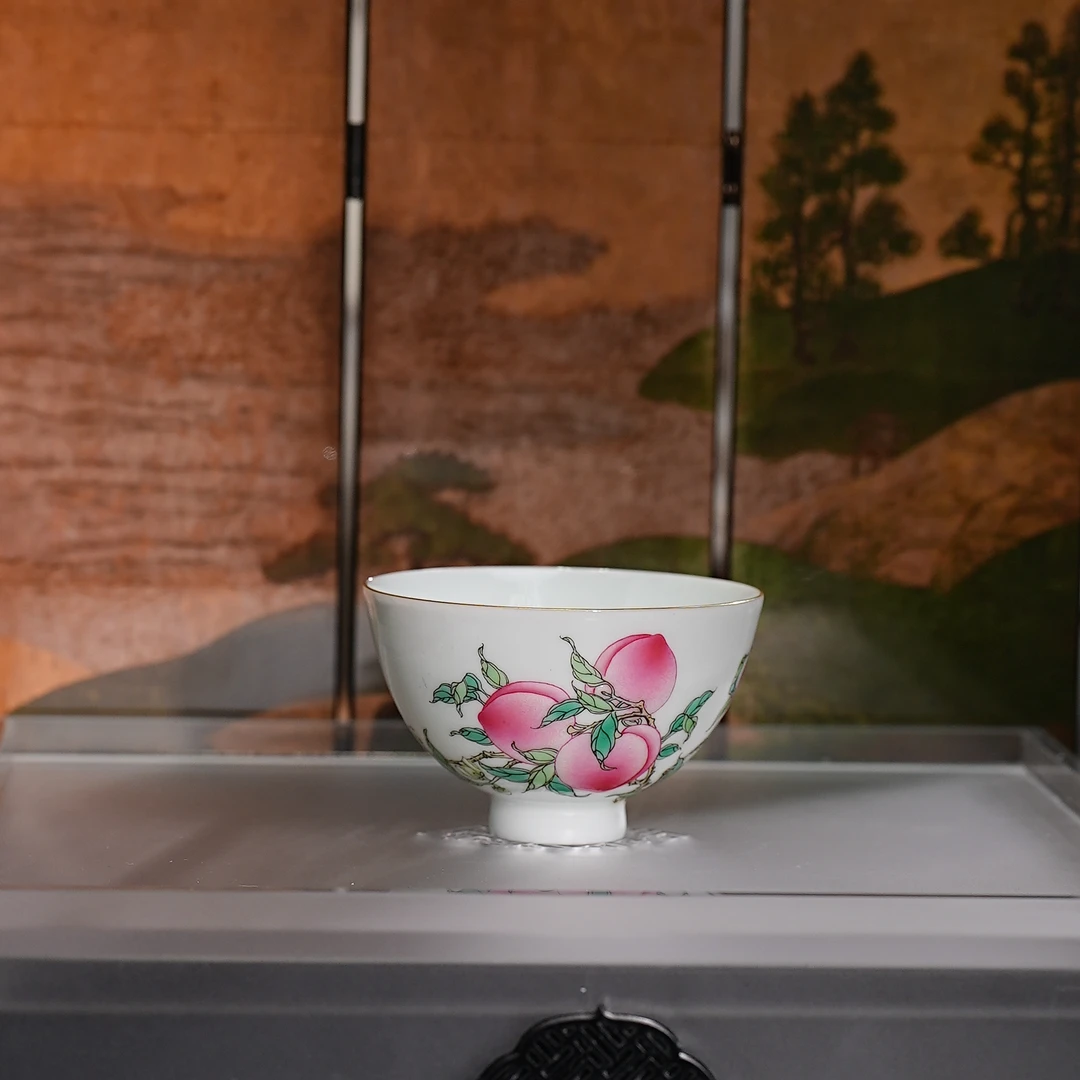 徐窑丨五桃鸡心杯(经典款)70ml景德镇陶瓷