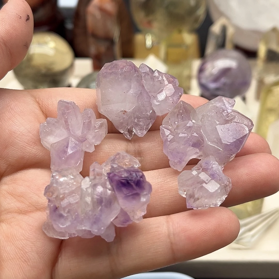 水晶珠宝半成品未镶嵌24 紫超七