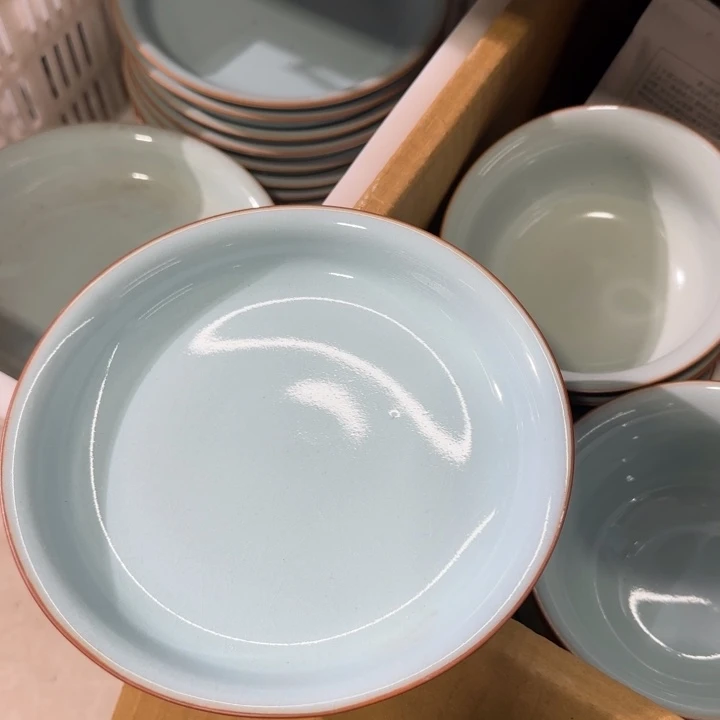 微瑕天青18尺寸餐盘