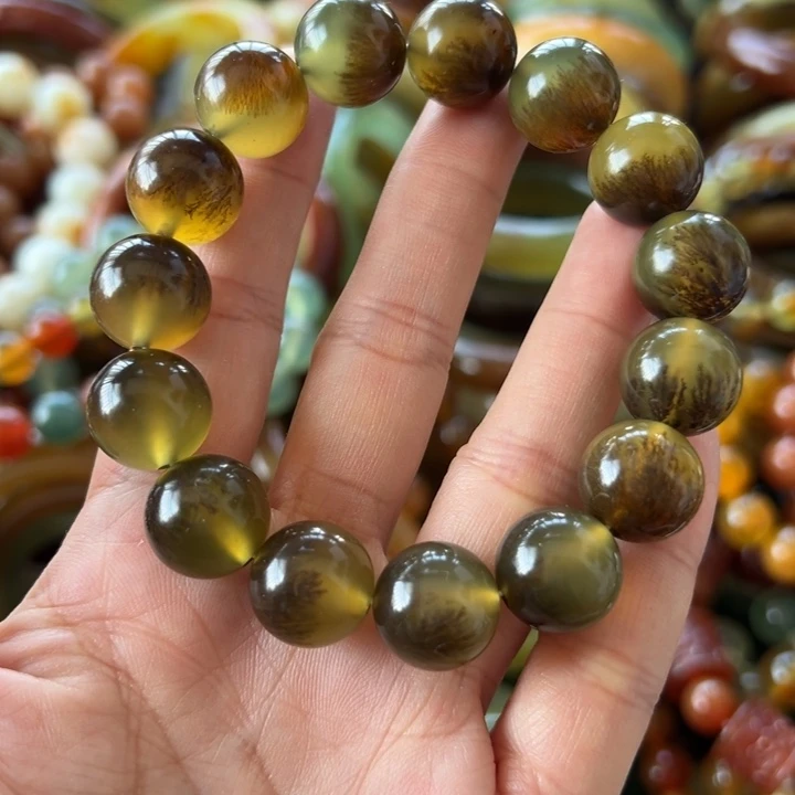 蛇纹石玉未镶嵌手链