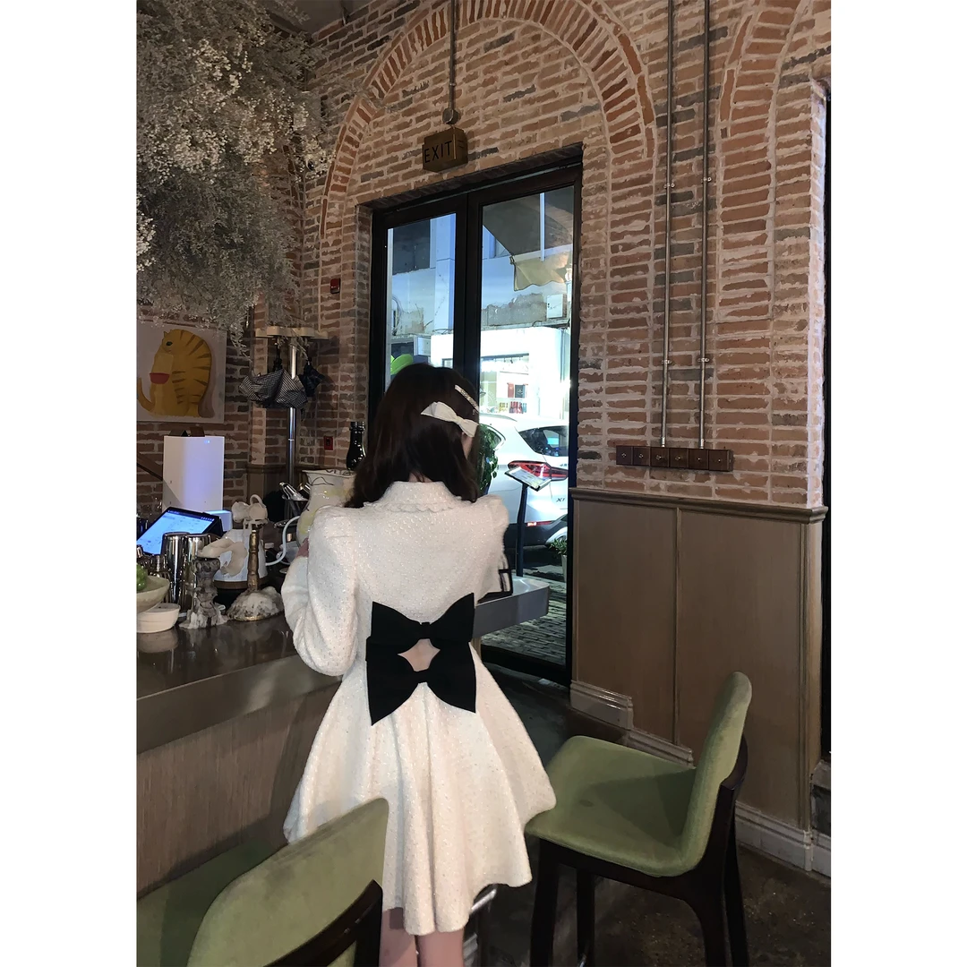 Catyears猫年 嘉伯丽尔~小香风连衣裙小个子甜美蝴蝶结收腰公主裙