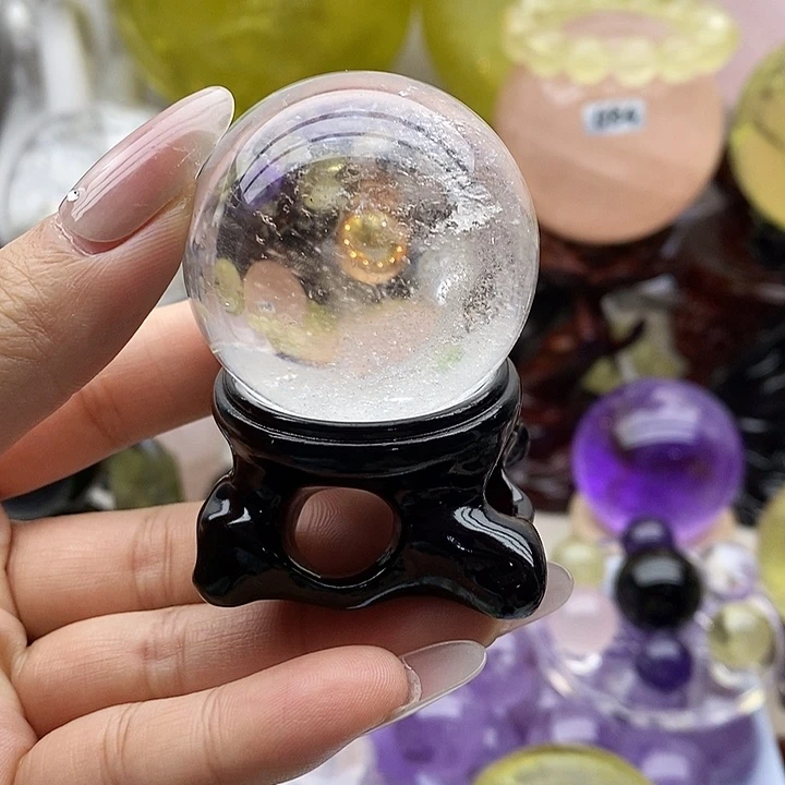 未镶嵌珠宝半成品水晶球*9