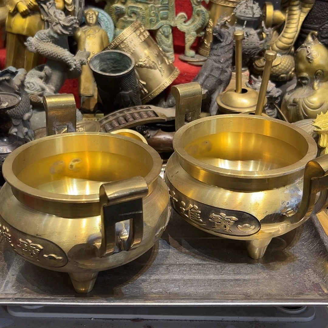 ～***8黄铜摆件，文房摆件工艺品