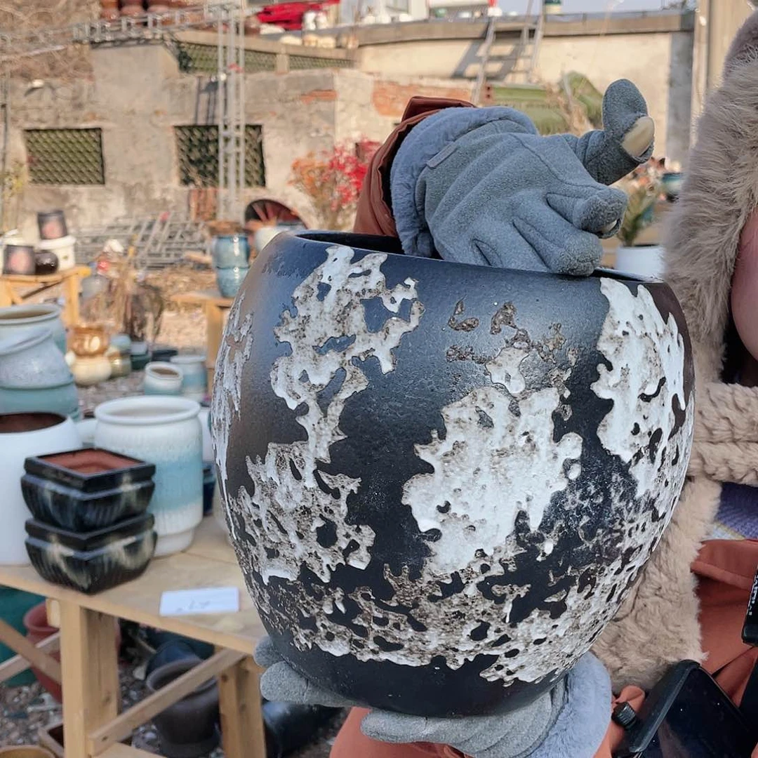 红陶王嫂花盆0119-茶几风