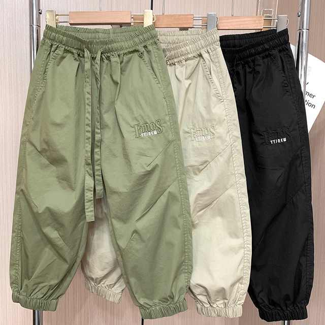 男童夏季裤子2025新款中大童薄款休闲工装裤儿童外穿洋气防蚊裤潮