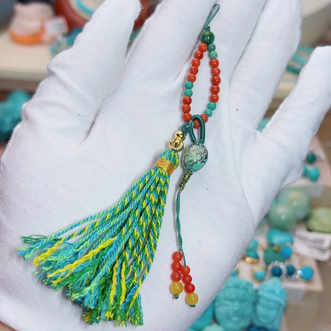 南红玛瑙未镶嵌珠宝奇石个小手机链