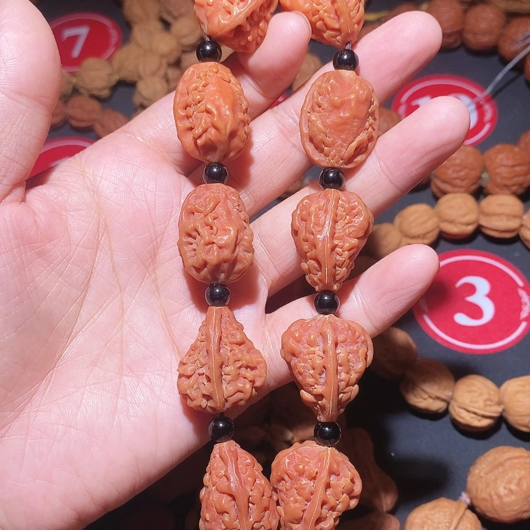吊坠文玩核桃20尺麒麟角异形手串