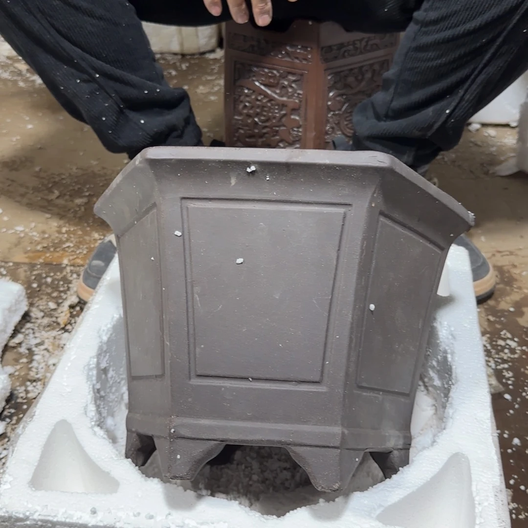 紫砂花盆口径27 23高度17