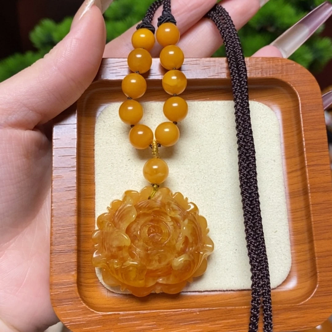 【闪购商品】蜜蜡颈饰未镶嵌项链
