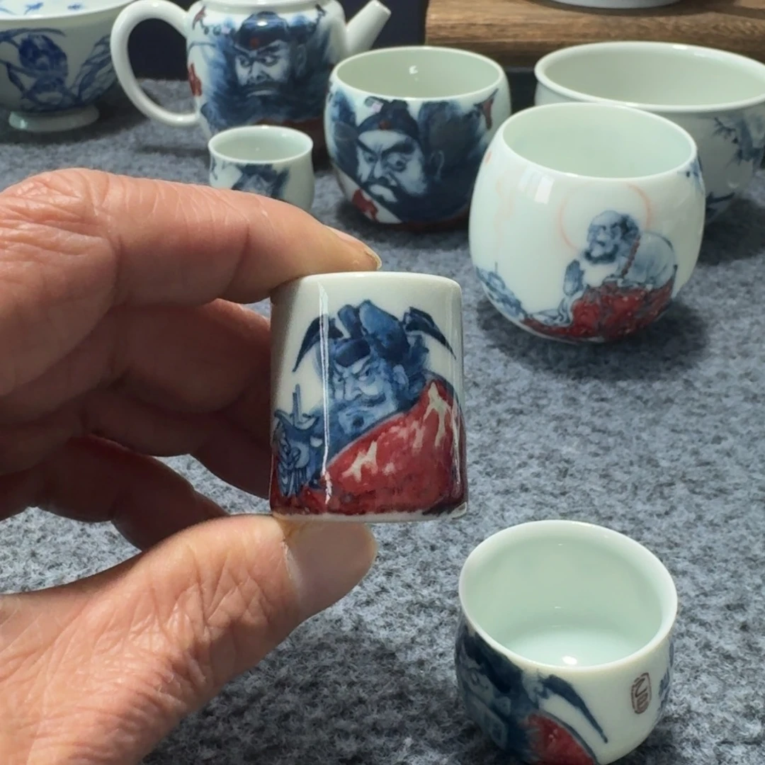 牛***牛现代景德镇陶瓷手绘茶具