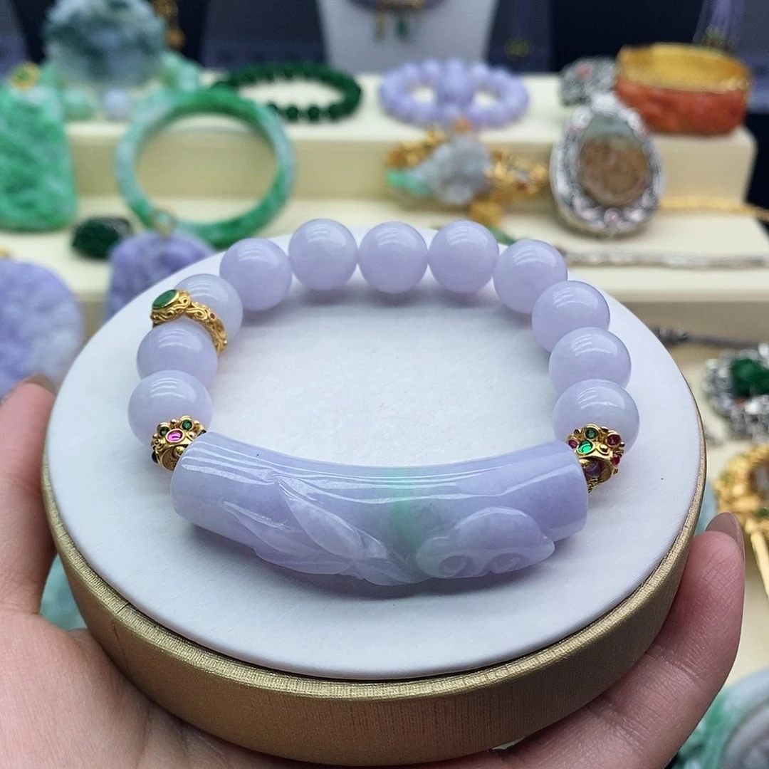 未镶嵌手串翡翠手牌