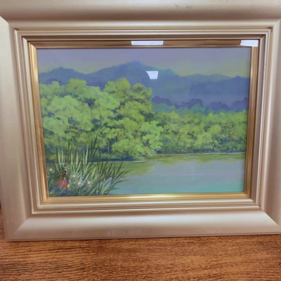 版画岩彩手绘作品E520
