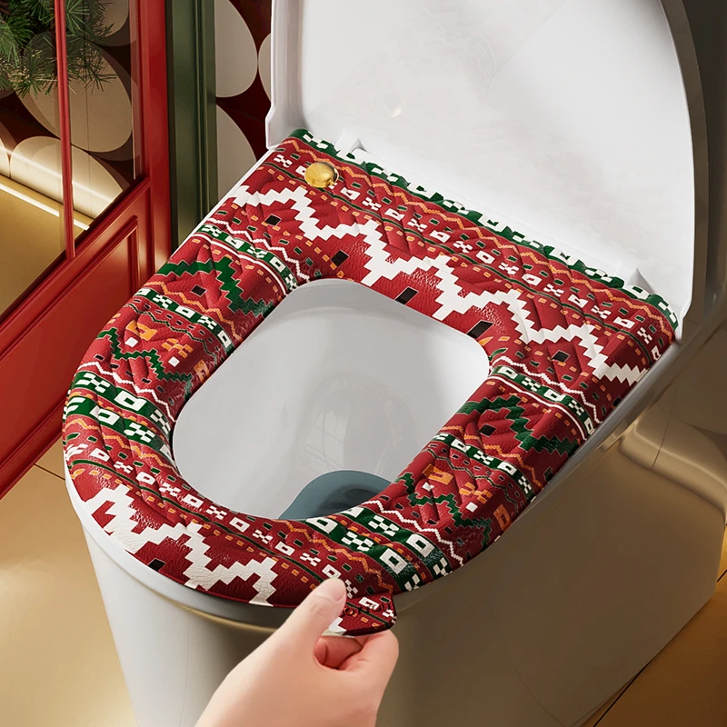 费尔岛马桶垫家用卫生间带提手防水马桶坐垫香薰液防脏马桶坐便圈