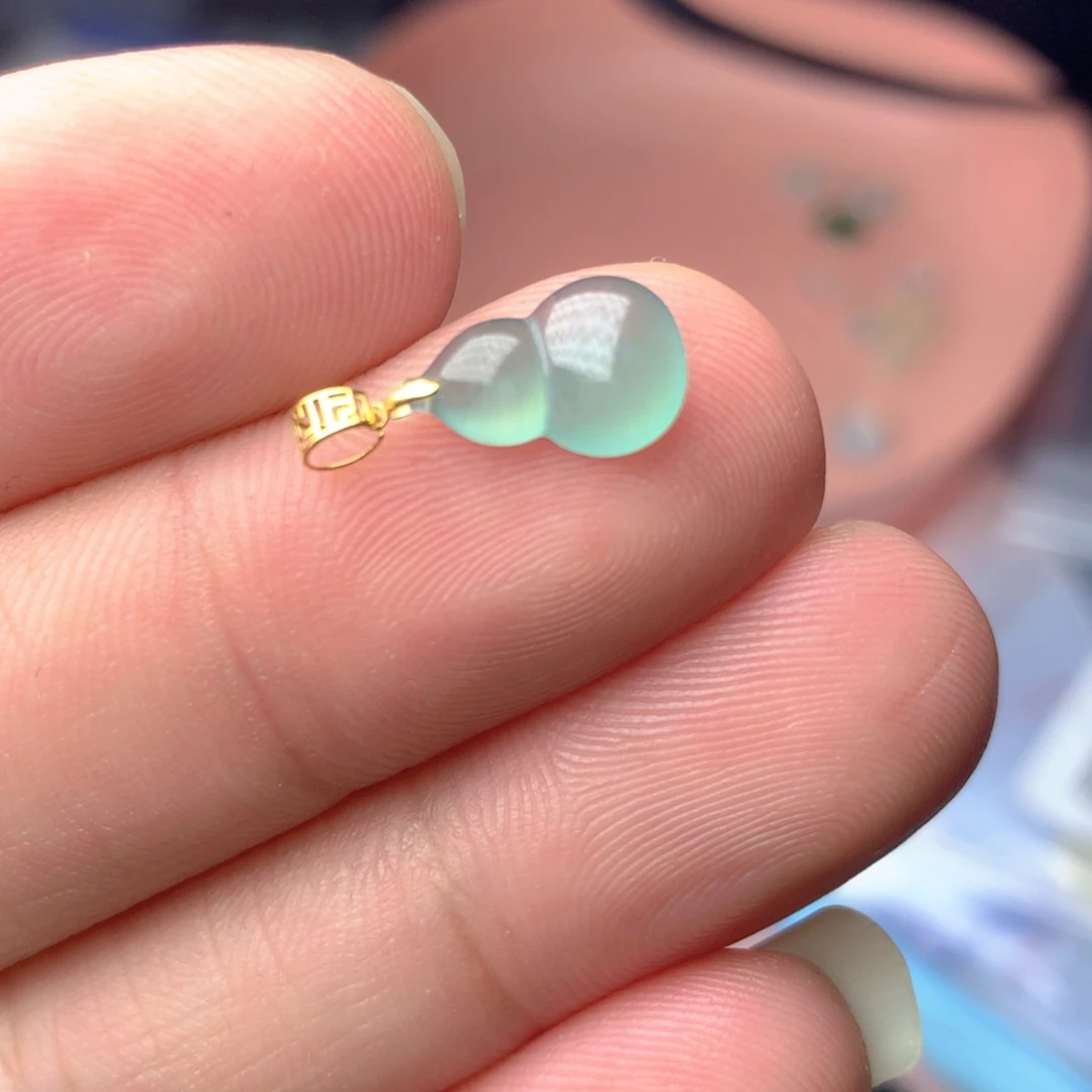 【闪购商品】颈饰18K金镶嵌翡翠翡翠