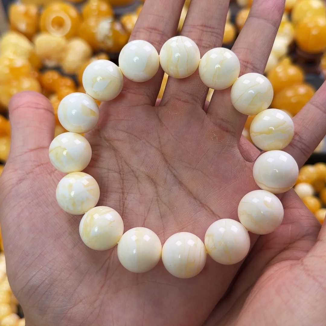 琥珀未镶嵌珠宝奇石16mm同料