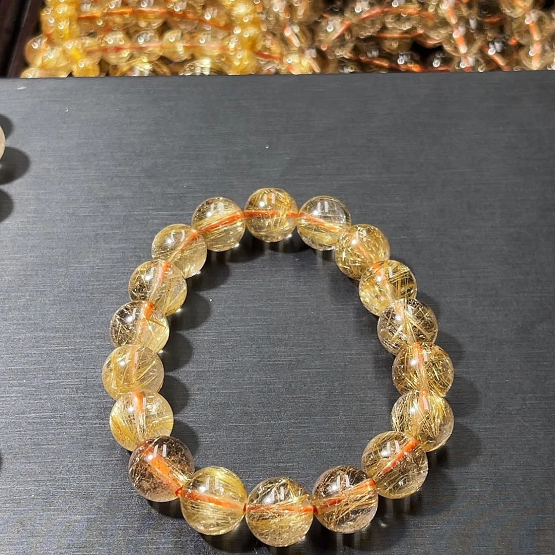 馨****发晶未镶嵌手串钛晶