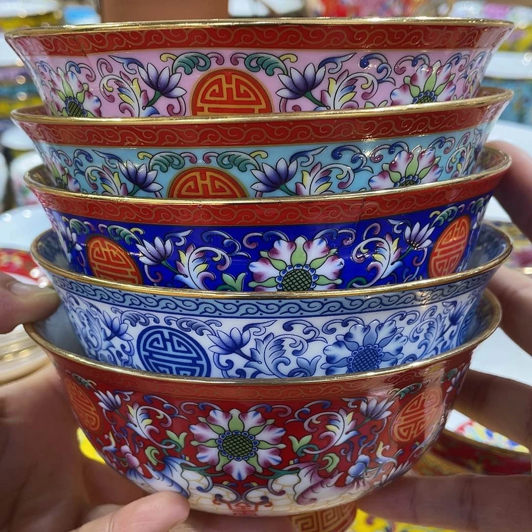 珐琅景德镇陶瓷瓷碗