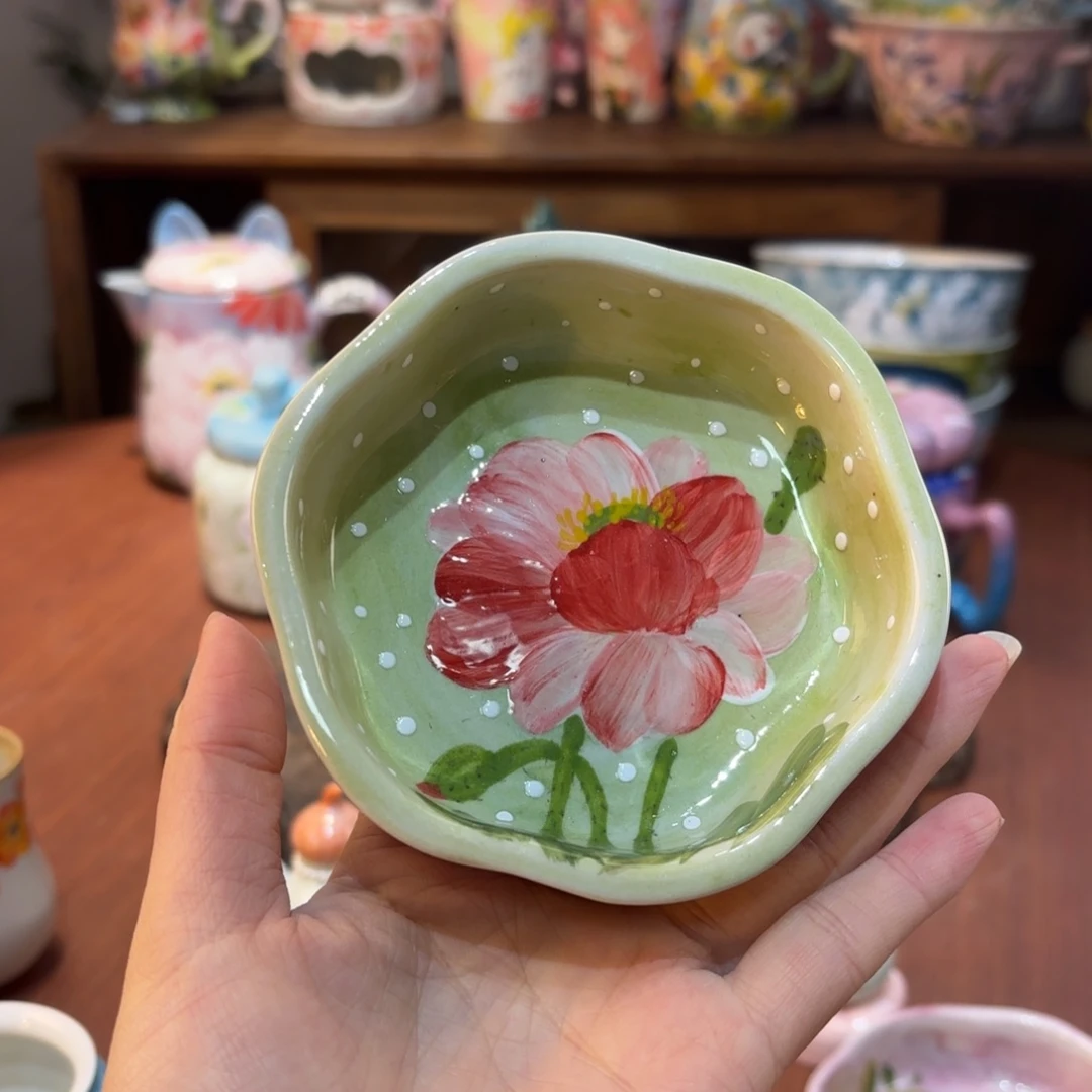 景德镇手绘高温釉下彩陶瓷茶具