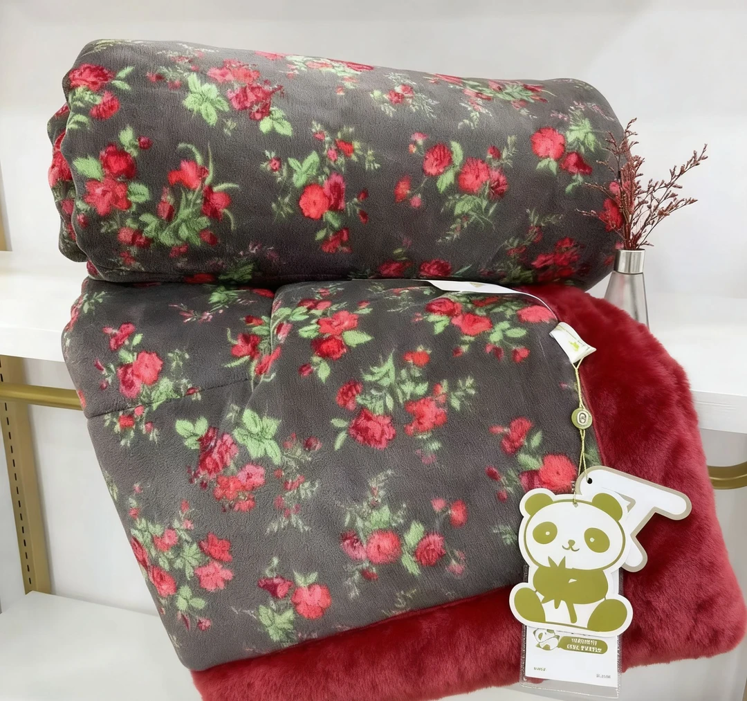 2026玫瑰故事双面绒秋冬被1