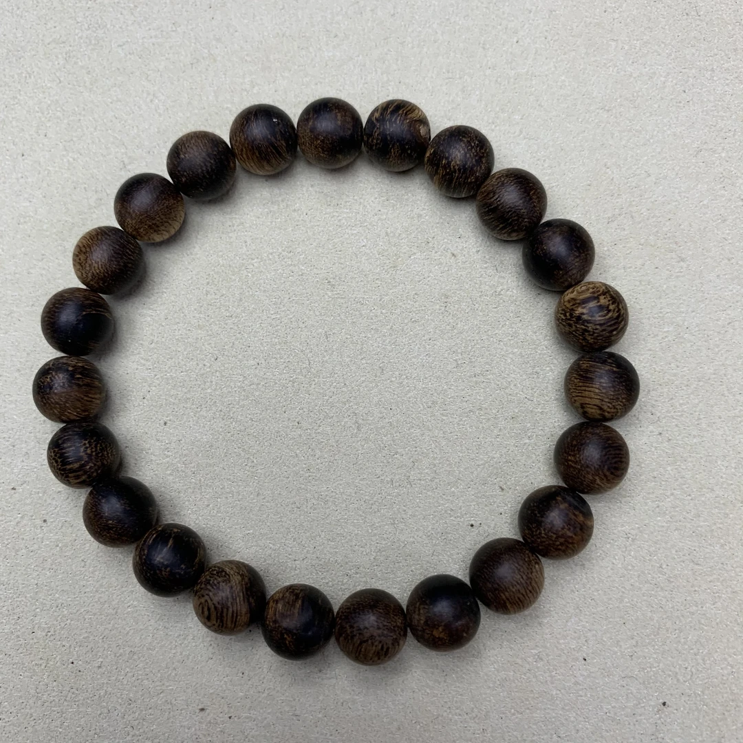 越南芽庄沉水沉香老料手串8mm单圈