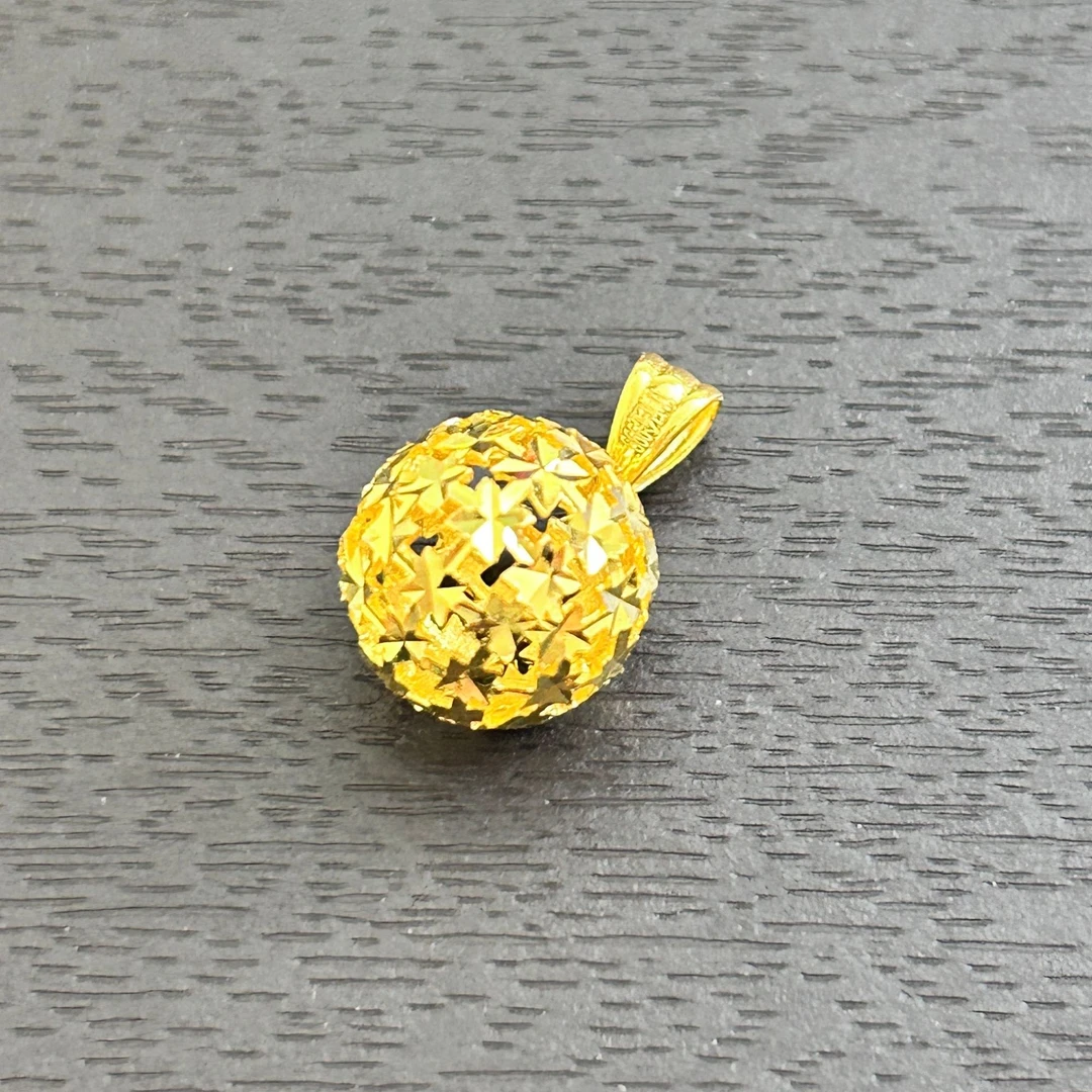 【销冠专享】镂空球球足金999投资金攒黄金 ZBHJD1031 克重多退少补