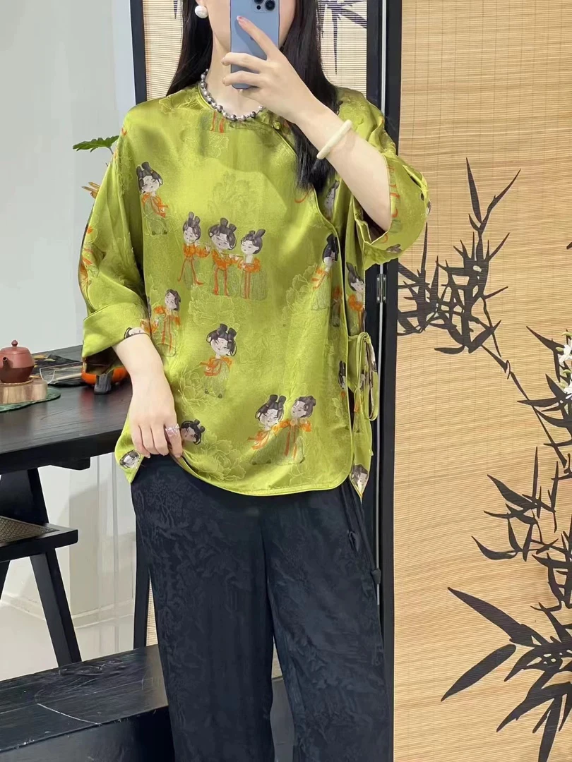 小唐人斜襟小衫（正码正拍）