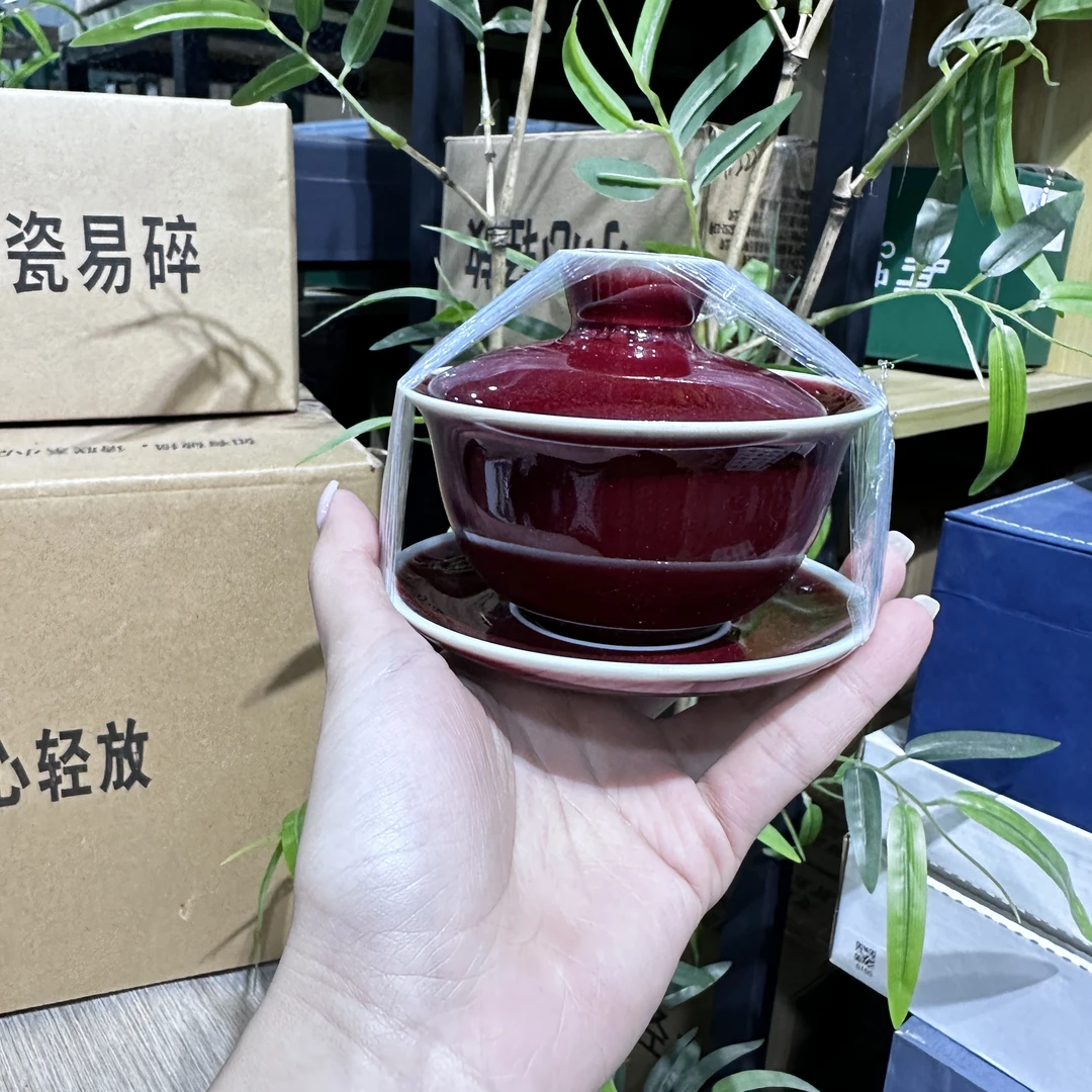 【闪购商品】郎红三才盖碗1463