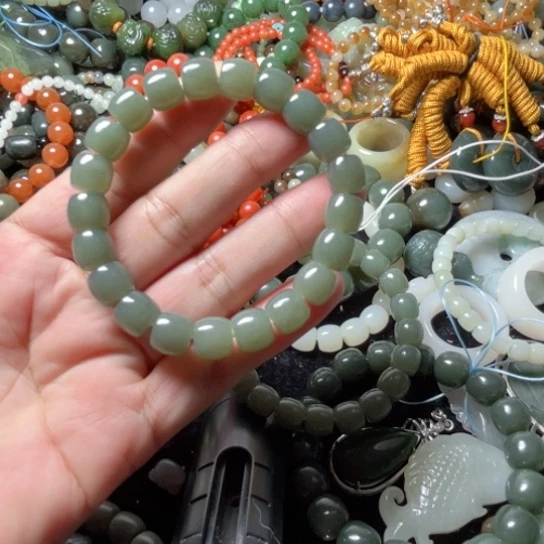 手串未镶嵌和田玉超***奥10