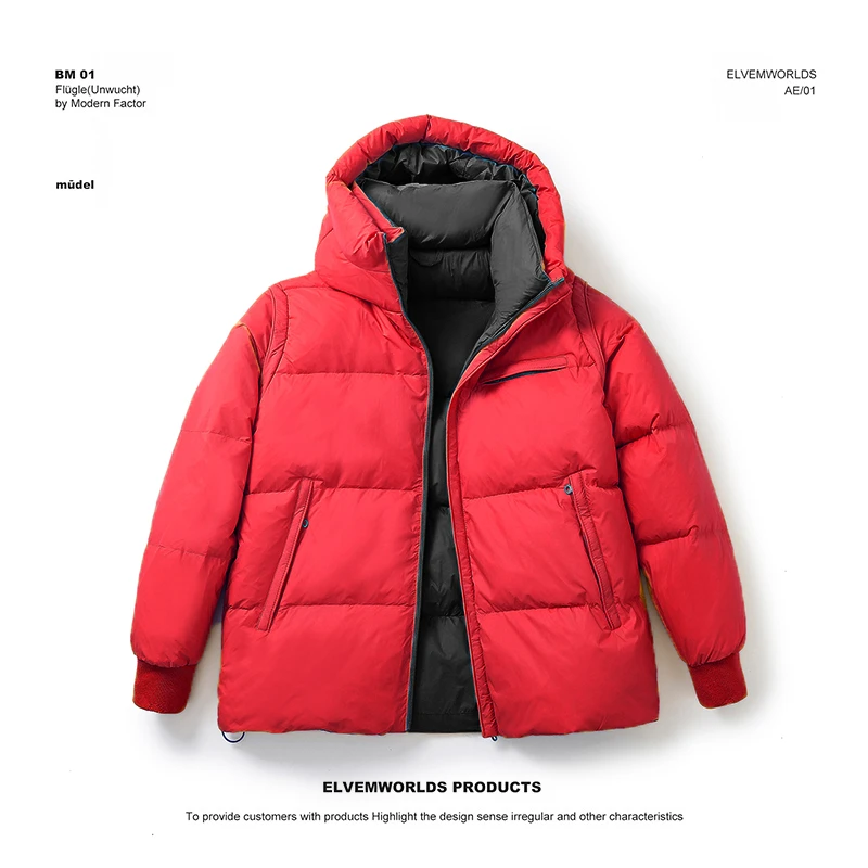 男女同款冬季休闲潮流加厚时尚连帽宽松情侣保暖面包服羽绒服