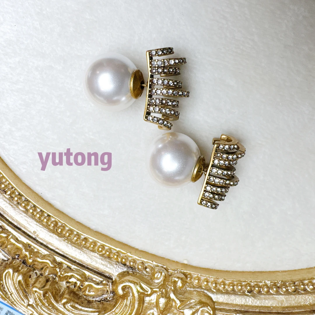 铜合金仿珍珠耳饰 【雨桐轻奢饰品】设计款耳环YT00011