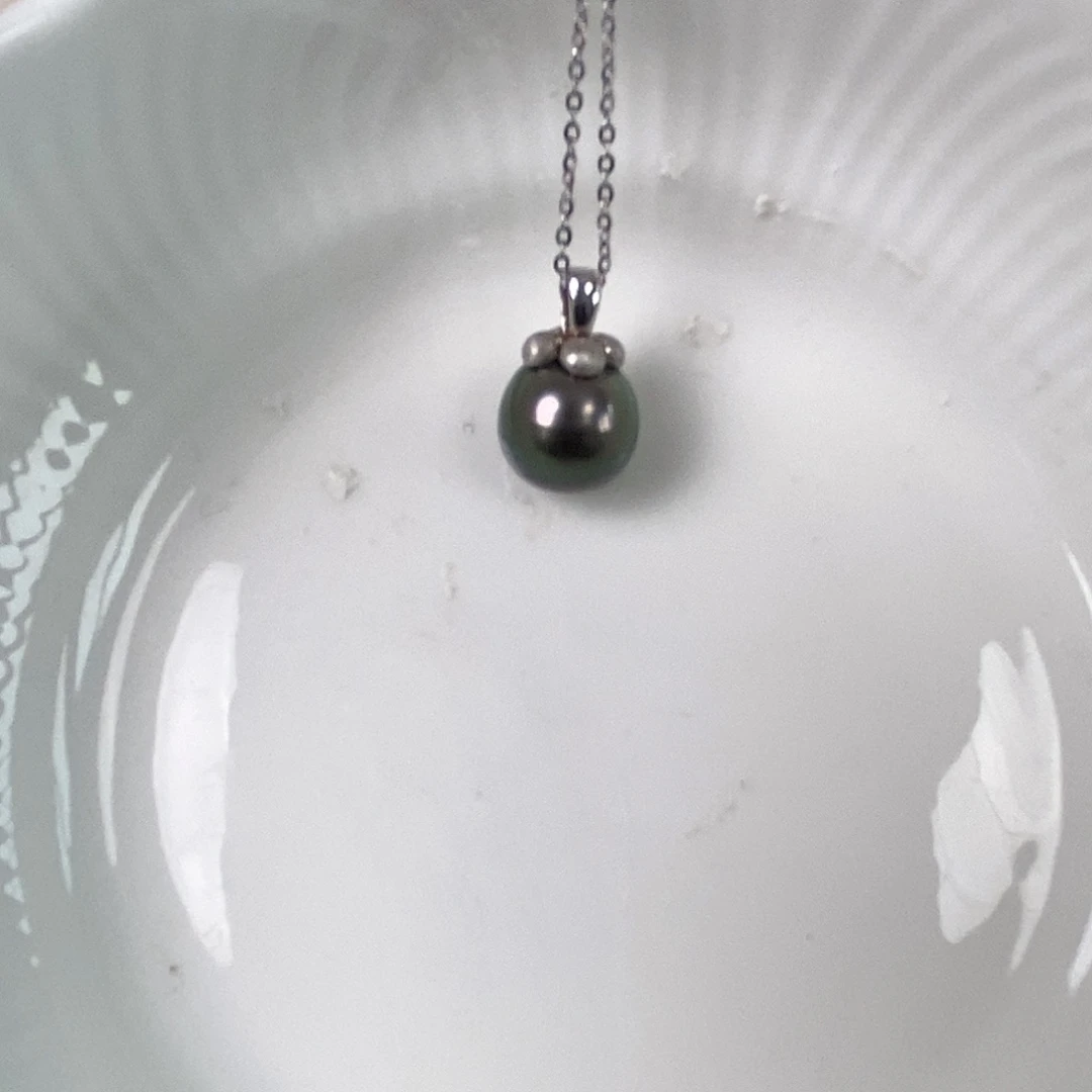 海水珍珠颈饰银S925镶嵌