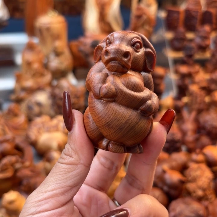 柏木（崖柏）福****哥太行崖柏手把件