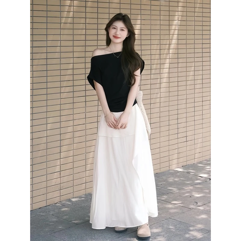 财阀富家千金女装气质衣服套装女夏季2025新款爆款洋气裙子两件套