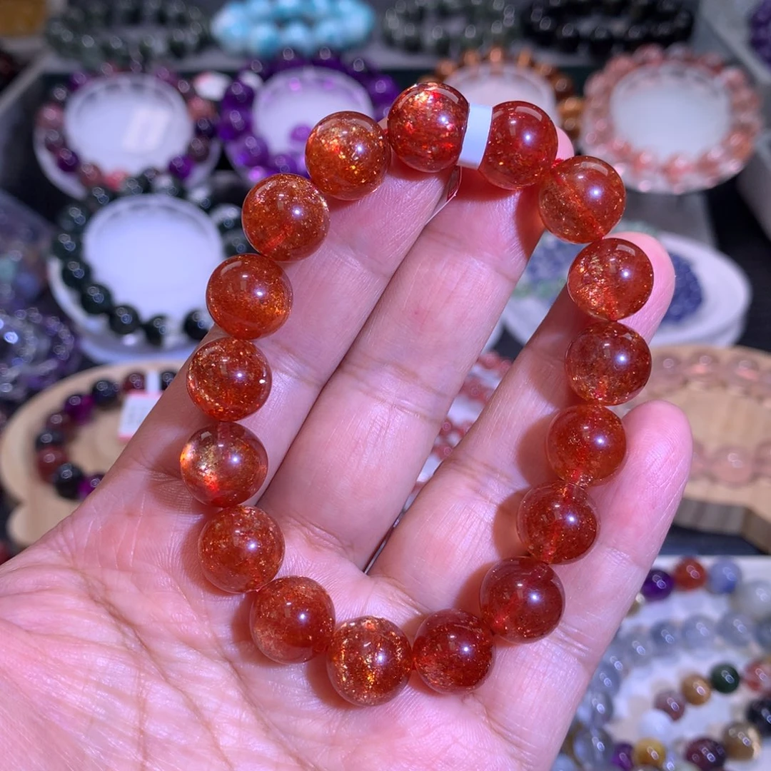 手链未镶嵌长石11毫米金太阳