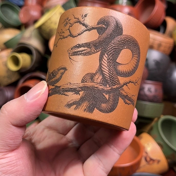 紫砂茶杯全手工紫砂主人杯