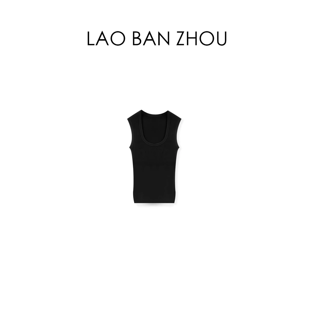 【老板周】随性气质 夏季U领设计百搭时髦针织背心