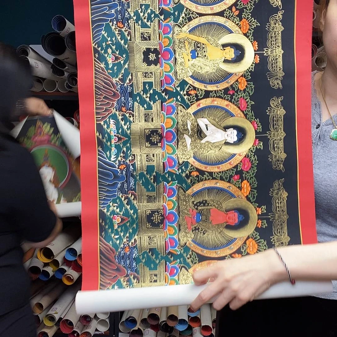 王***娴装裱画尼泊尔手绘唐卡画