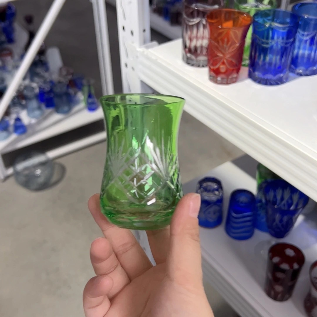 水晶玻璃高脚款微瑕一个