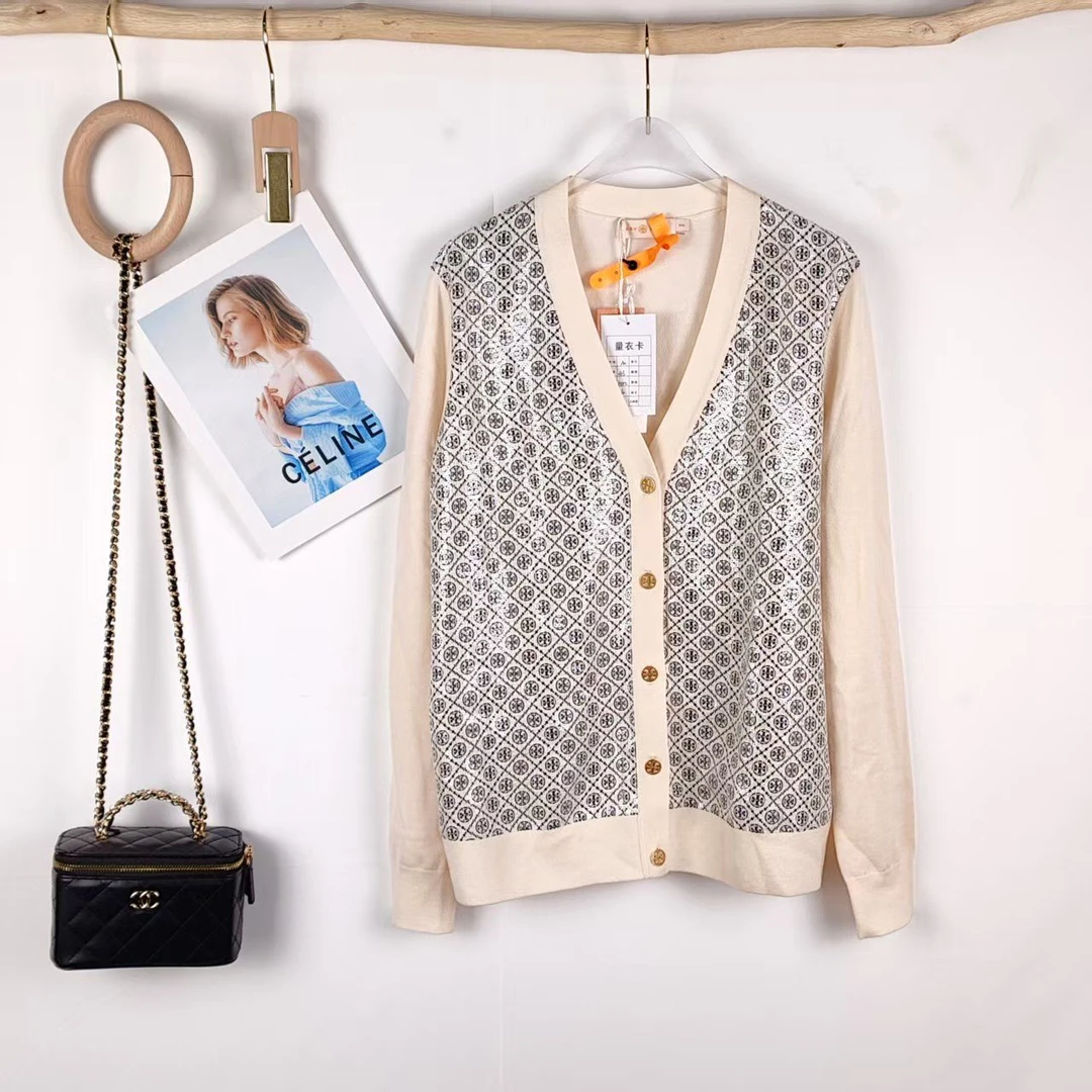 99新 TORY BURCH/汤丽柏琦  海囤K/汤丽柏琦上衣/M码/csc66834