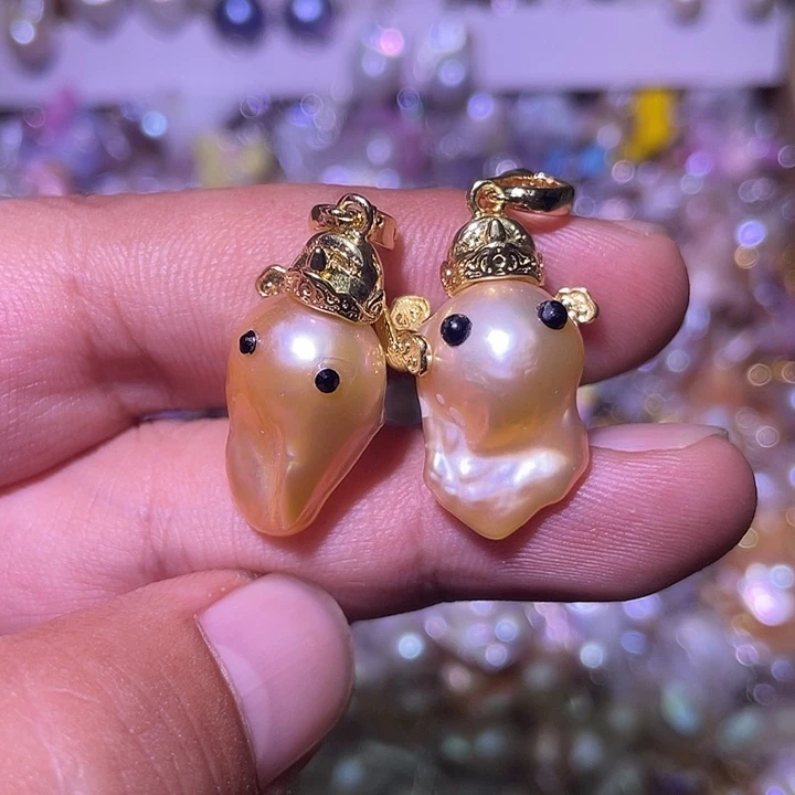 淡水珍珠未镶嵌吊坠(不含链)来*喵19