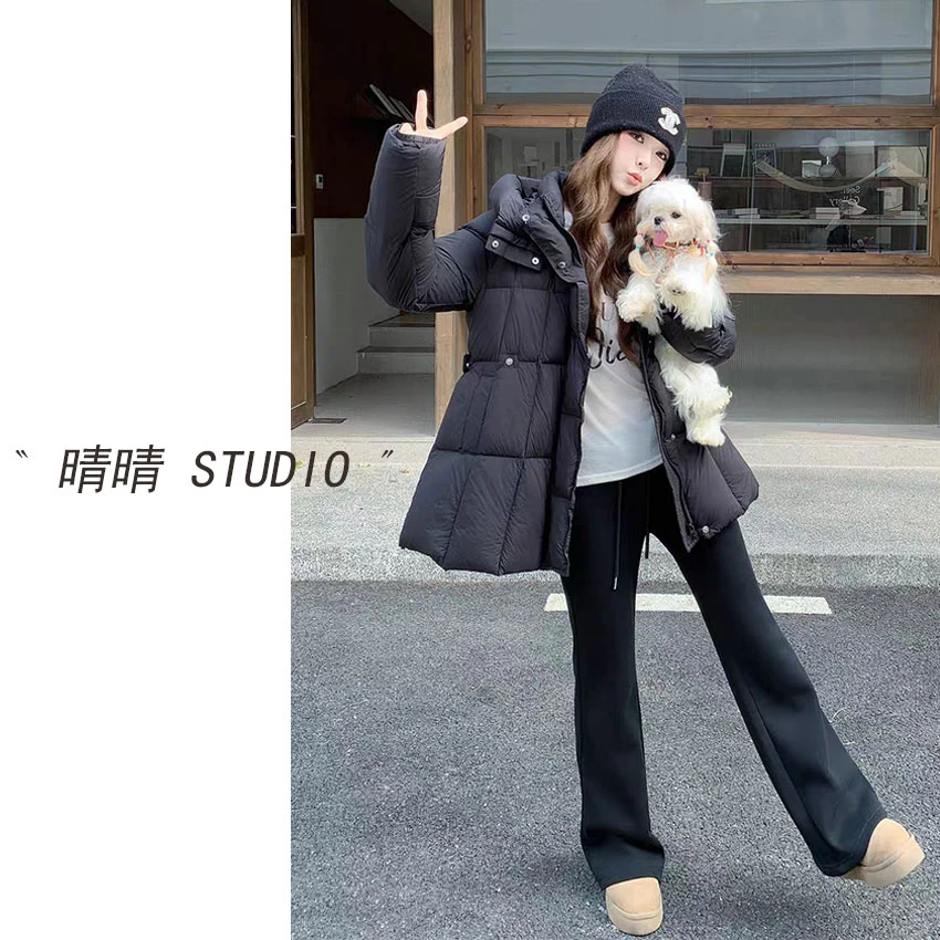 晴晴家-「缓缓循秋」25年冬韩系简约百搭休闲舒适氛围感连帽外套831