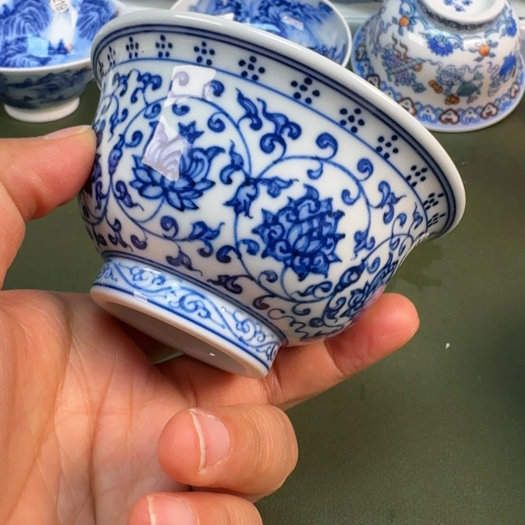 陶景德镇纯手绘茶具圆圆242