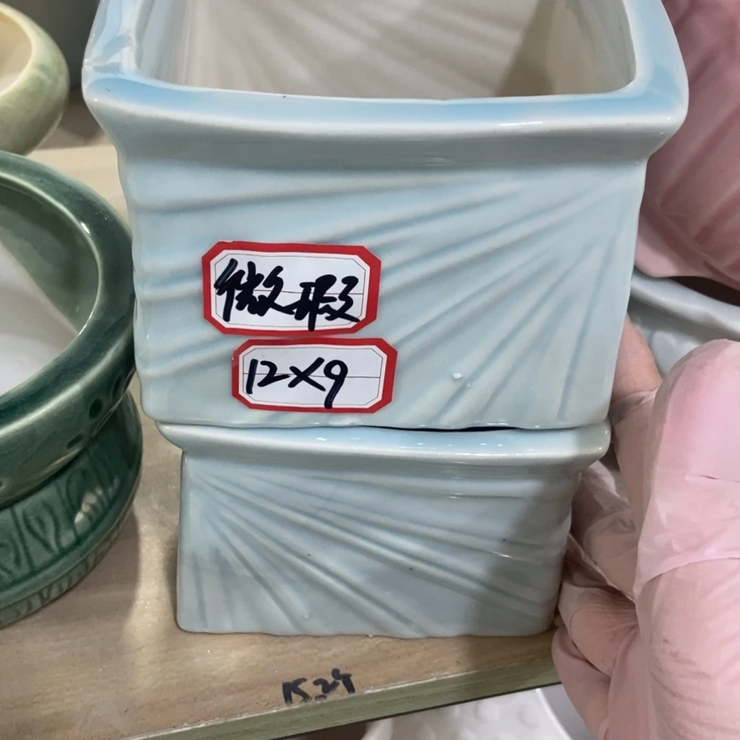 红陶高温陶瓷花盆