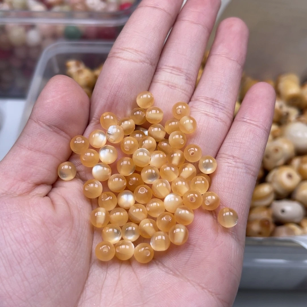 吊坠白玉菩提s04隔珠6mm50颗通货