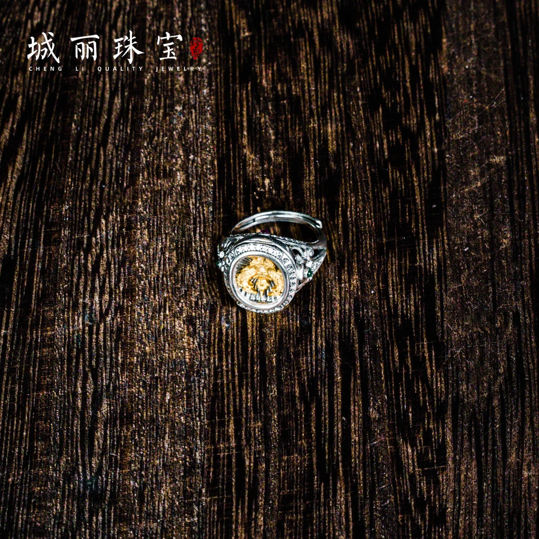 925银戒指 【城丽】大鹏鸟戒指/个FL-2062