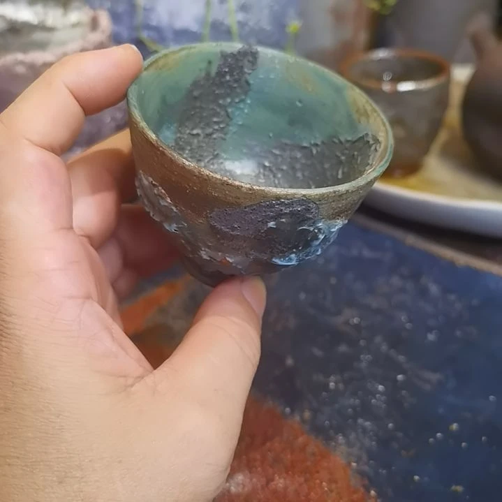 清***姐摆件手工高温原矿窑变特价不退不换