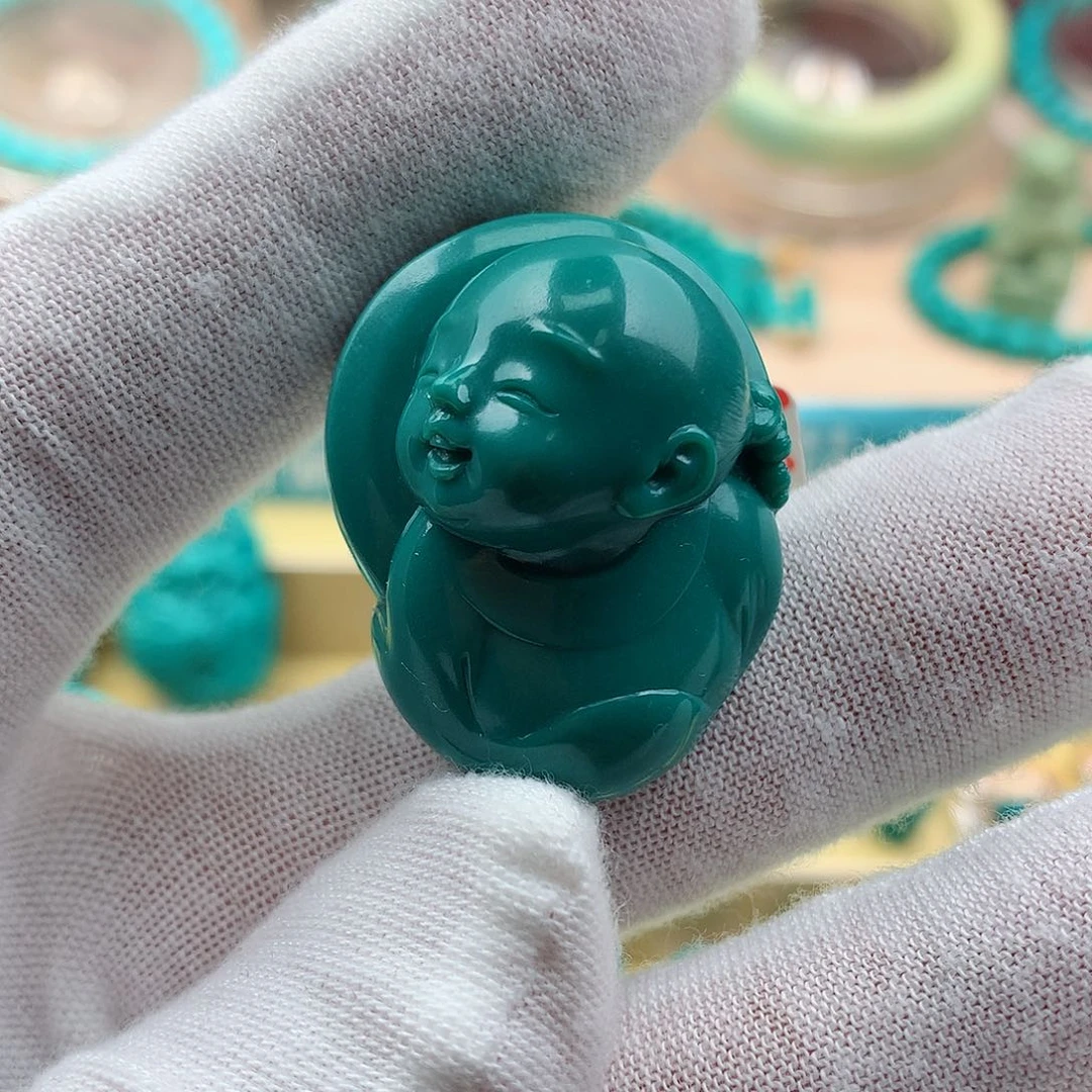 绿松石颈饰未镶嵌小***圈