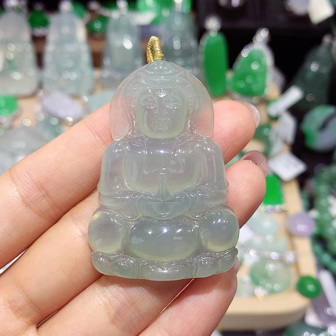 颈饰未镶嵌翡翠观音